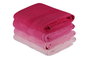 Aucune Juego de 4 toallas de baño - 70 x 140 cm - Rosa